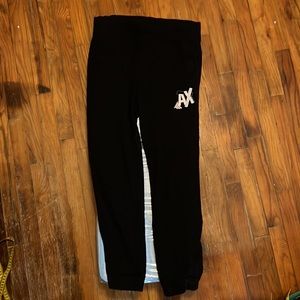 Black Armani Exchange kids sweatpants size M